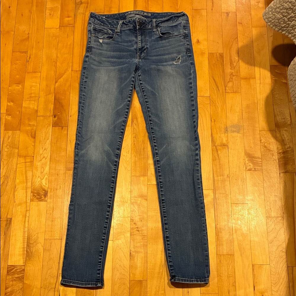 American Eagle Outfitters Dark Blue Skinny Jeans